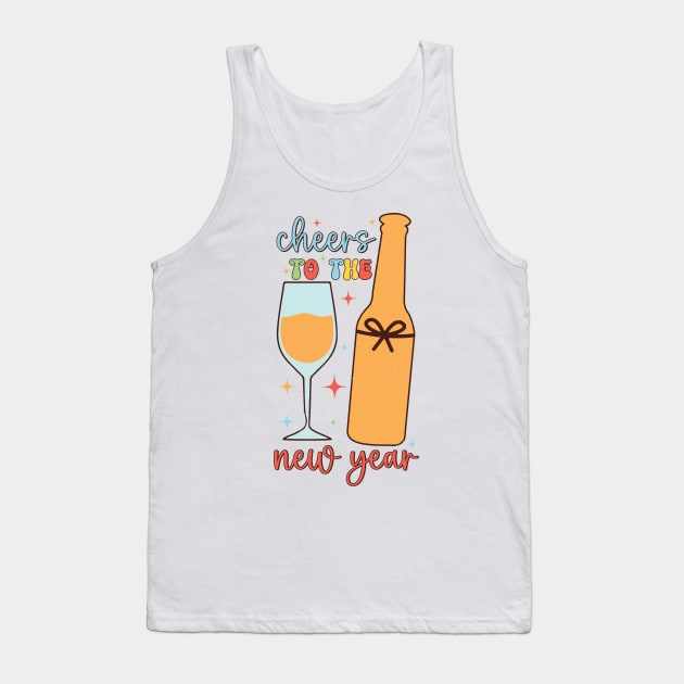 Cheers to the New Year Tank Top by MZeeDesigns